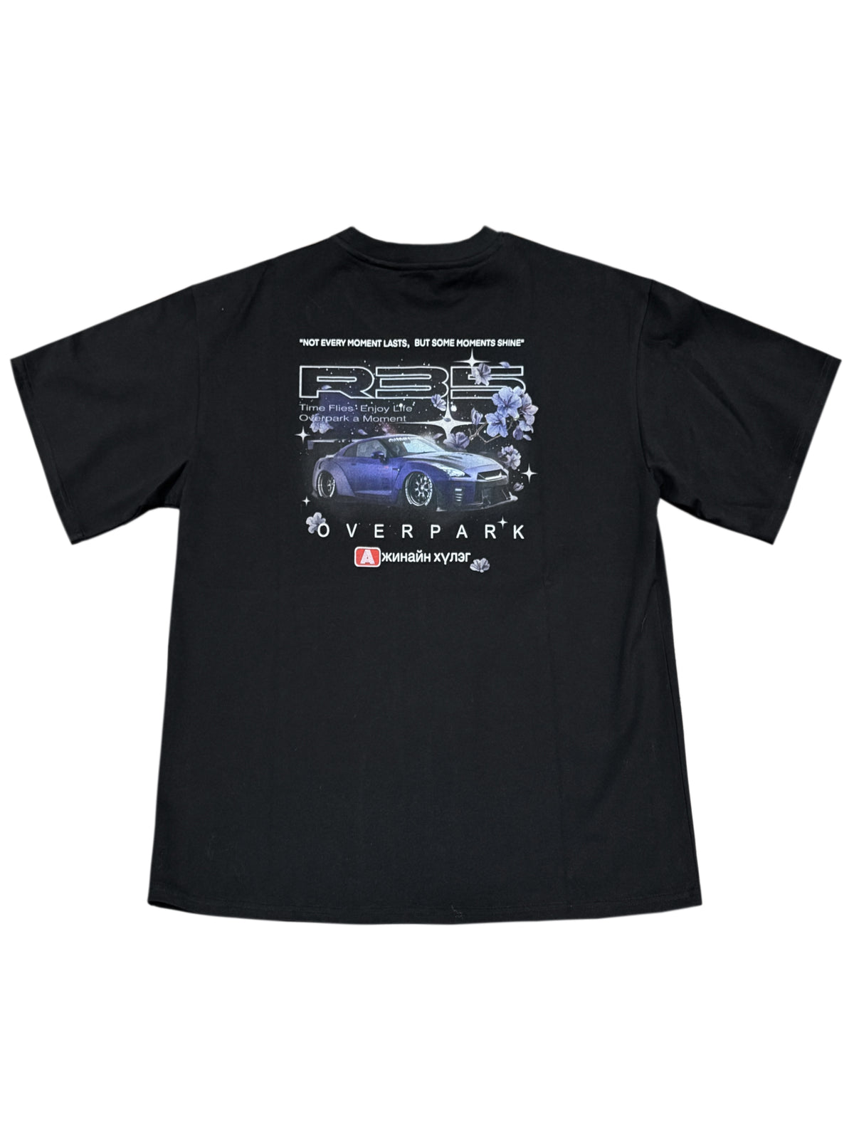 Overpark R35 Jacaranda Tee Black Relaxed Fit OP-01RF2601