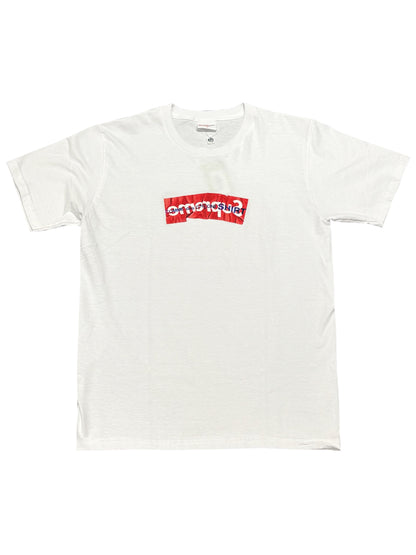 Supreme CDG Box Logo Tee White Red