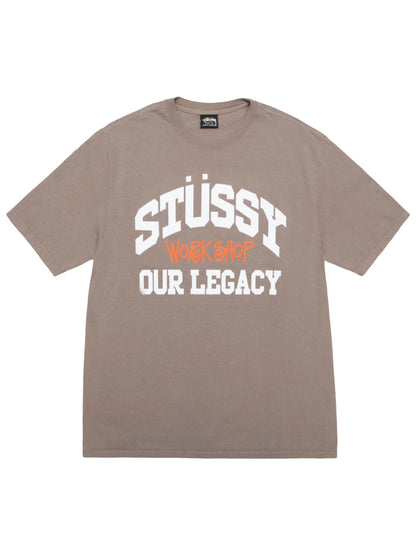 Stussy & Our Legacy Work Shop Collegiate Tee Taupe