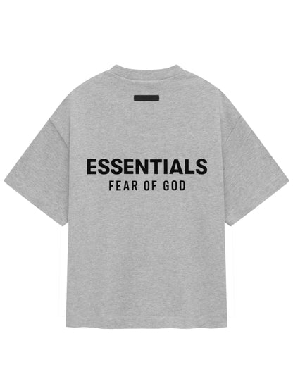 Essentials 25Ss Kids Jersey Crewneck Tee Light Heather