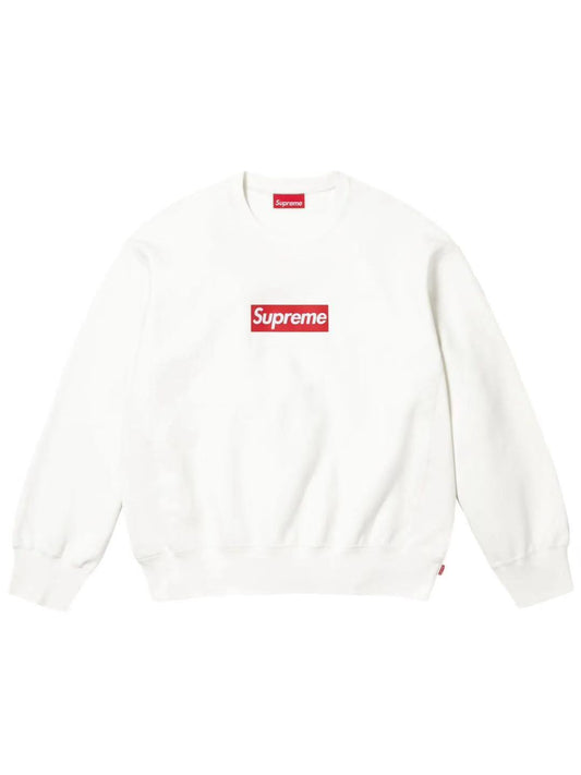 Supreme Box Logo Crewneck White Red