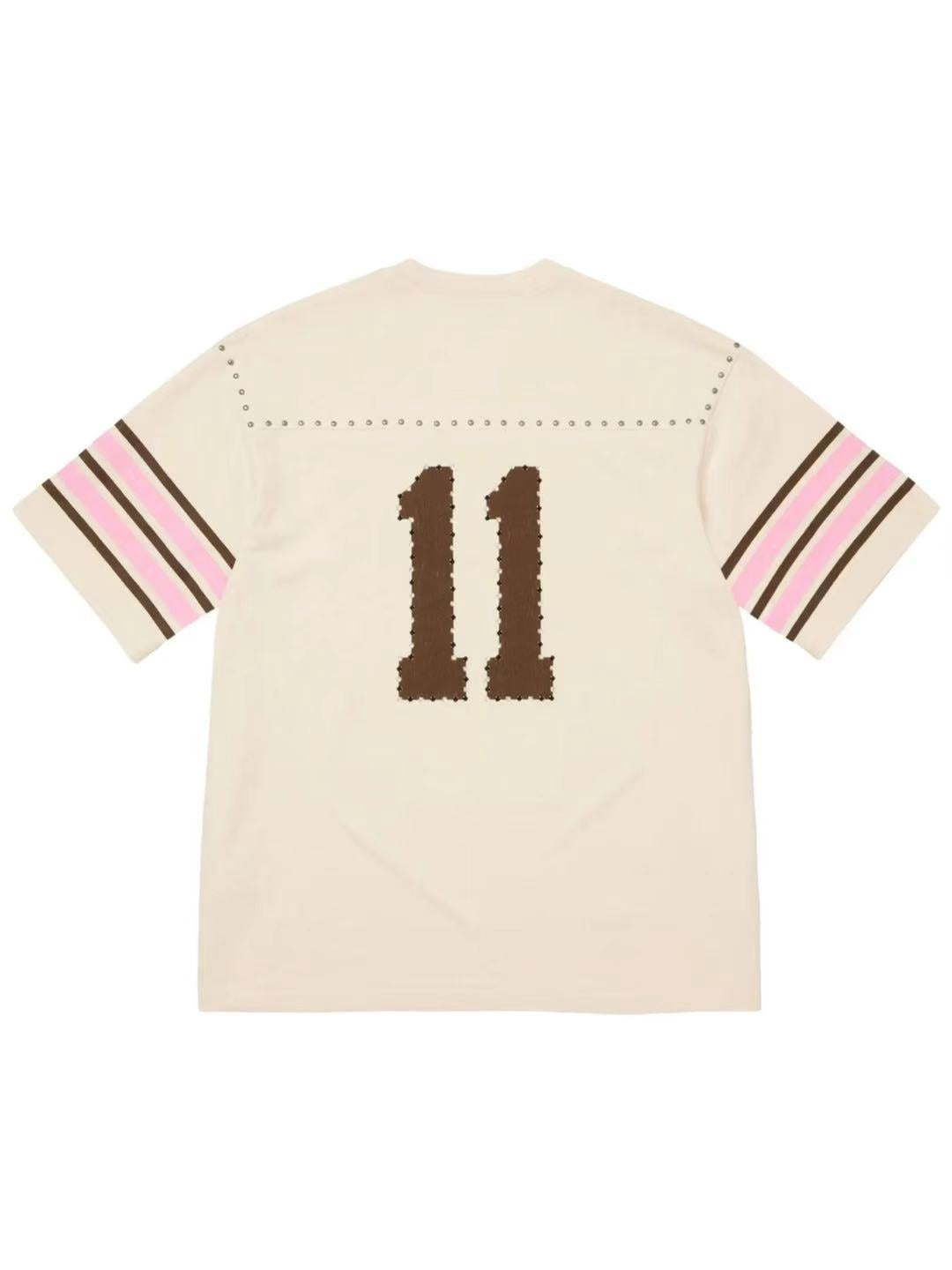 Supreme Studded Football Top Tee Cream
