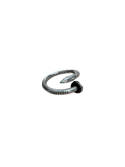 Chrome Hearts Nail Cross Ball Silver Ring US 9 C40115403-Used