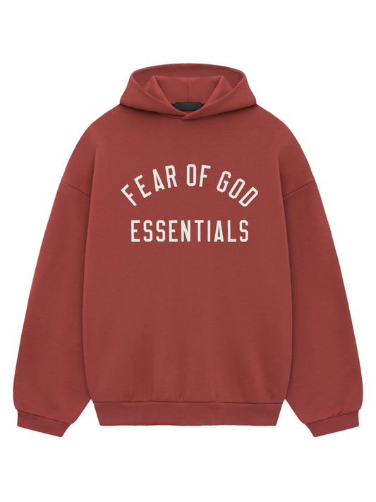 Essentials 25Ss Fleece Hoodie Crimson