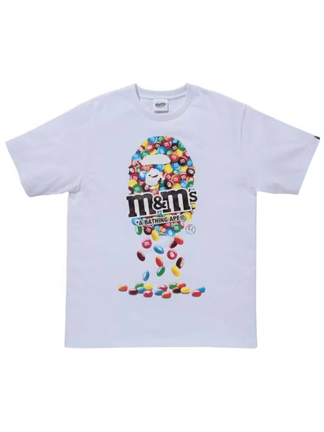 Bape x M&M's Ape Head Tee White