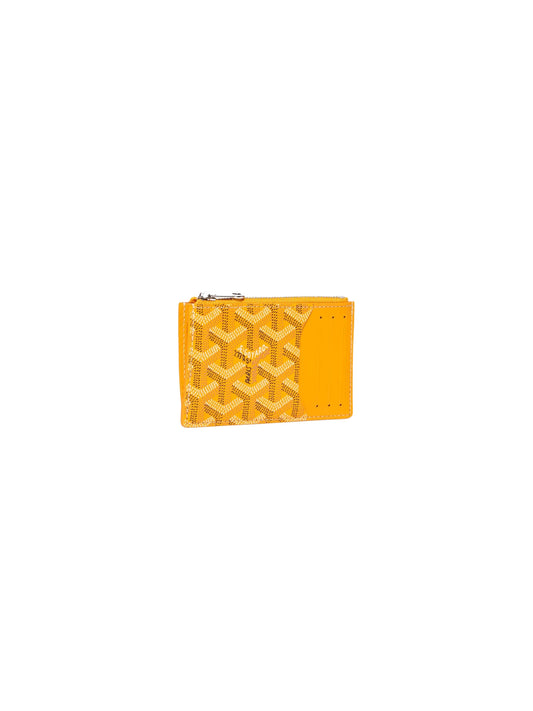 Goyard Bourbon Zipped Card Holder Yellow