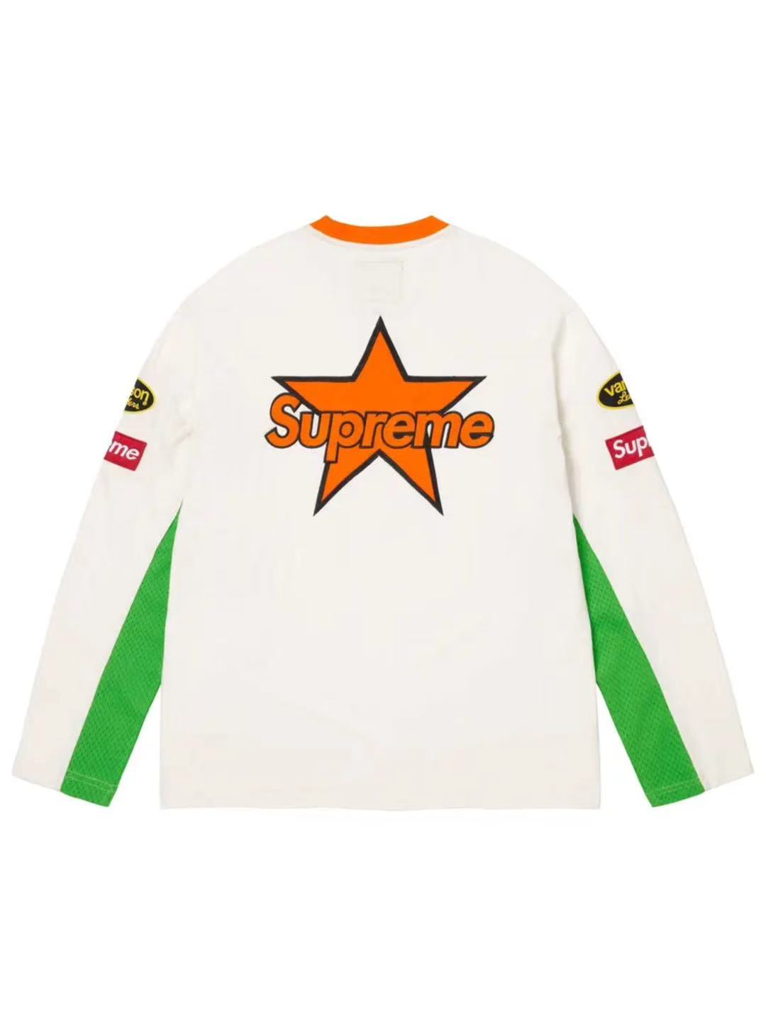 Supreme Vanson Leathers LS Top White