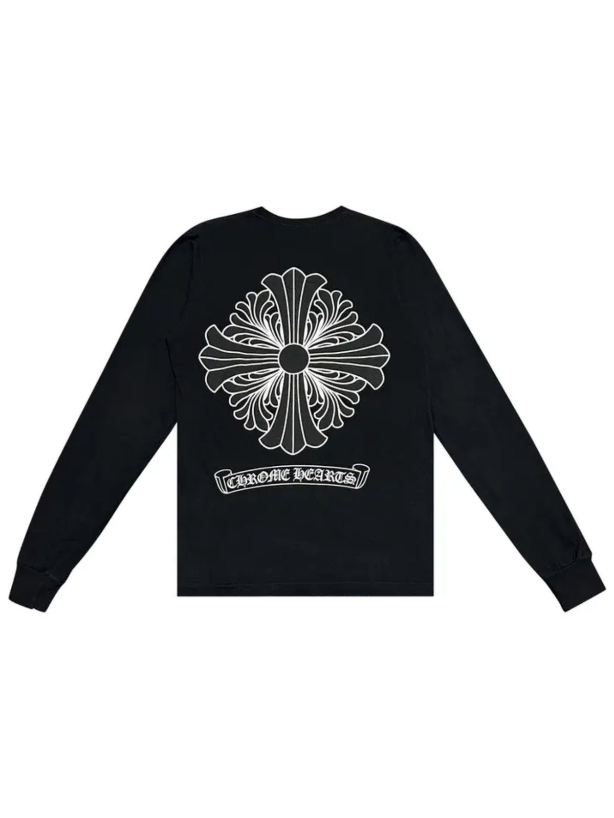 Chrome Hearts Classic Oval Cross Print Back Pocket LS Tee Black