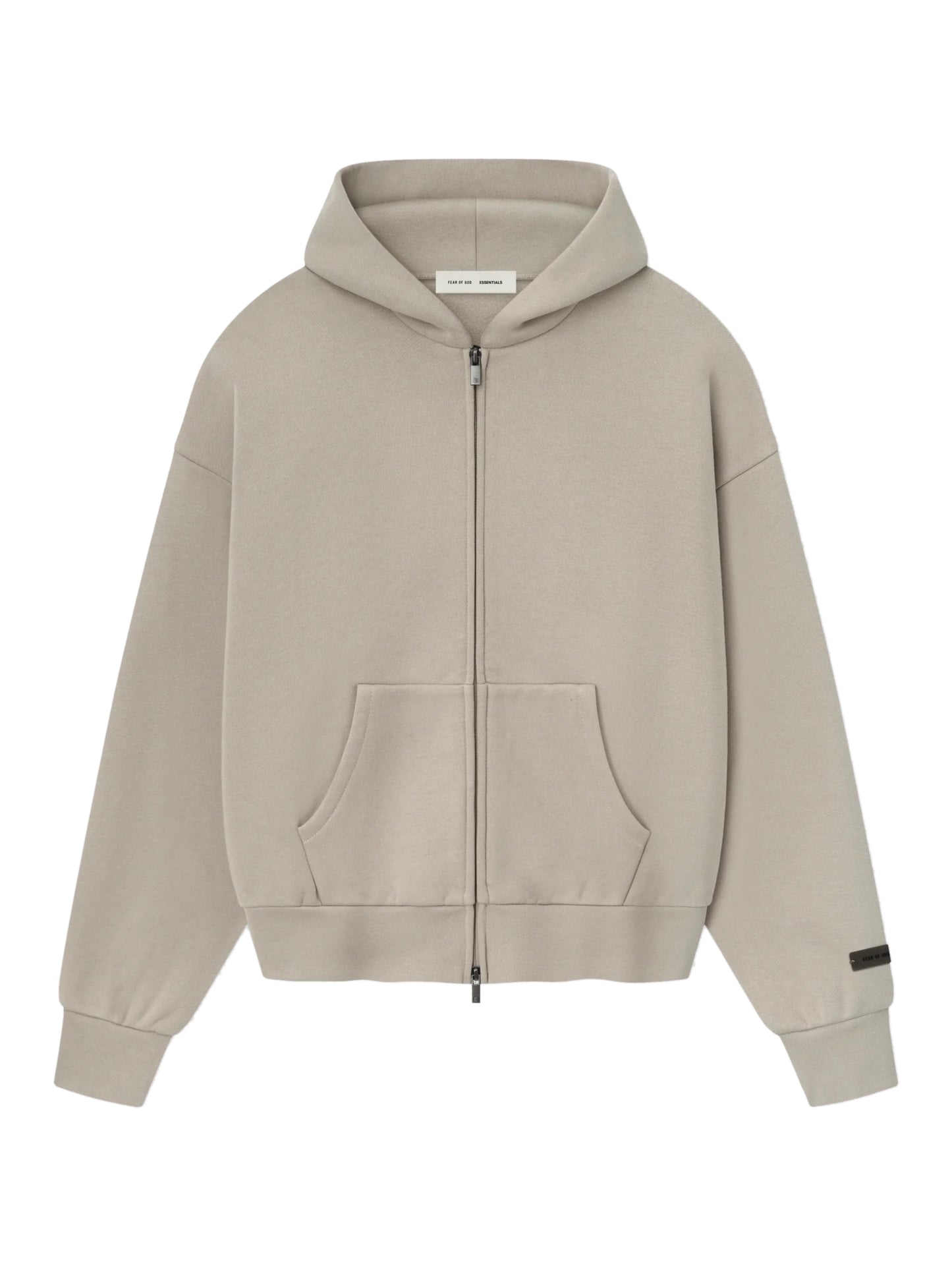 Essentials 25FW Classic Fit Fleece Zip-Up Hoodie Timber