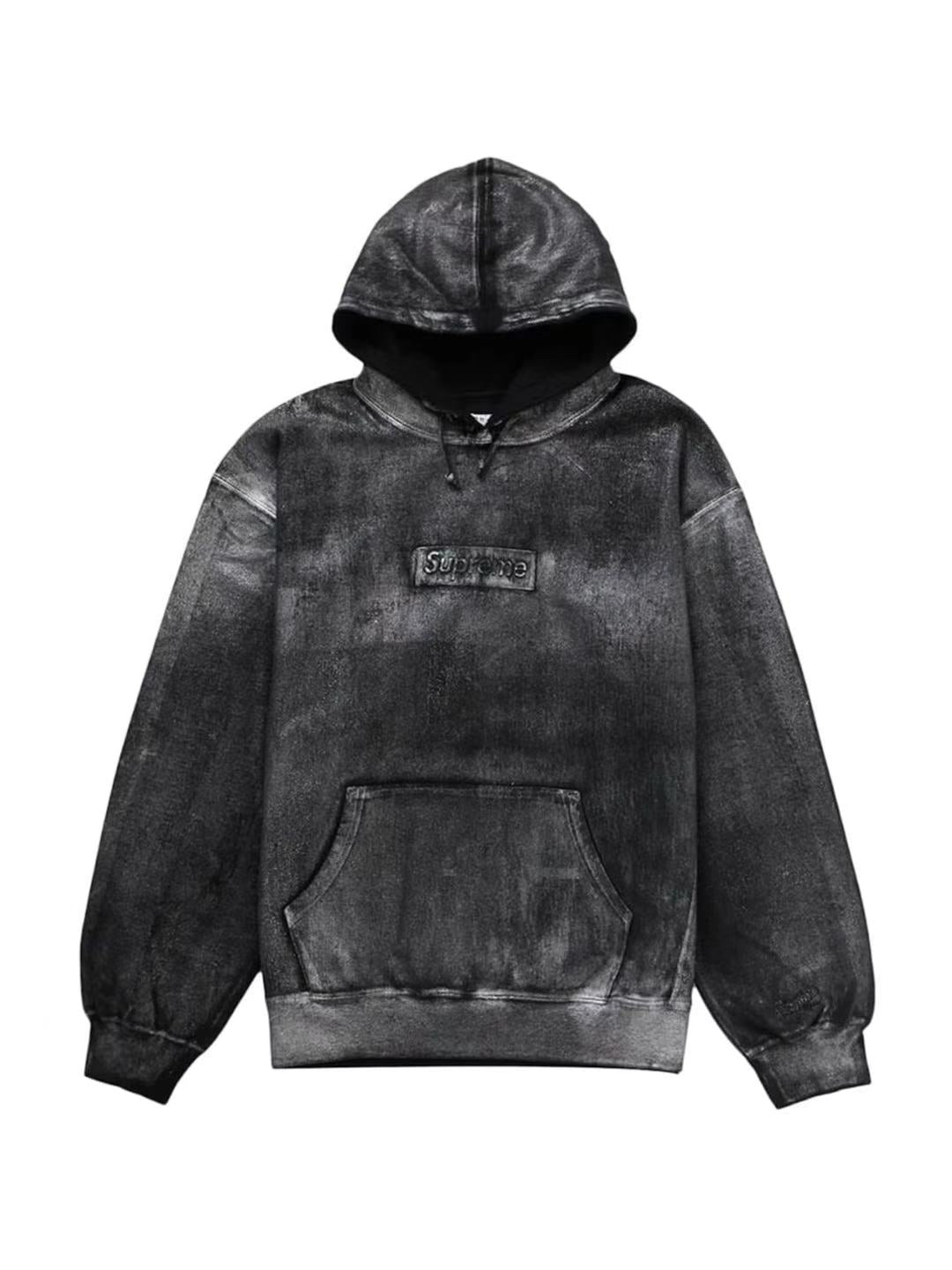 Supreme x MM6 Foil Box Logo Hoodie Black