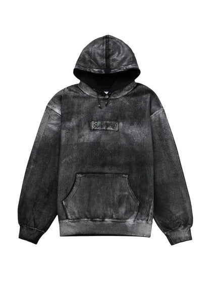 Supreme x MM6 Foil Box Logo Hoodie Black