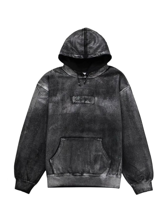 Supreme x MM6 Foil Box Logo Hoodie Black
