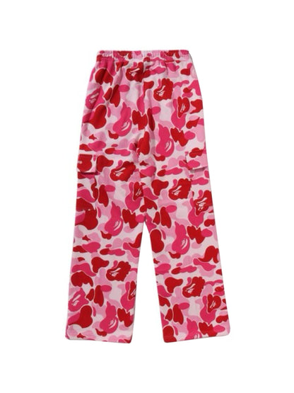 Bape ABC Camo Ape Logo Straight Sweat Pants