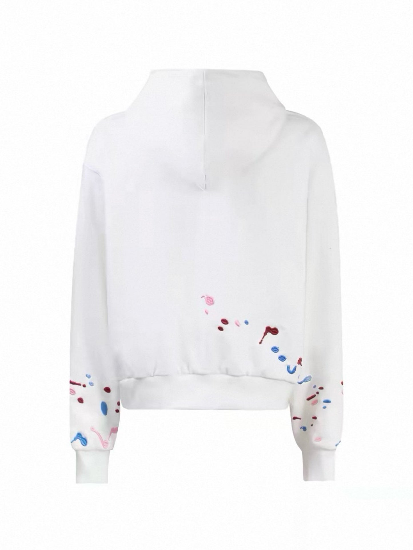 GODD BRAND Candy Splash Painted Zip Hoodie White
