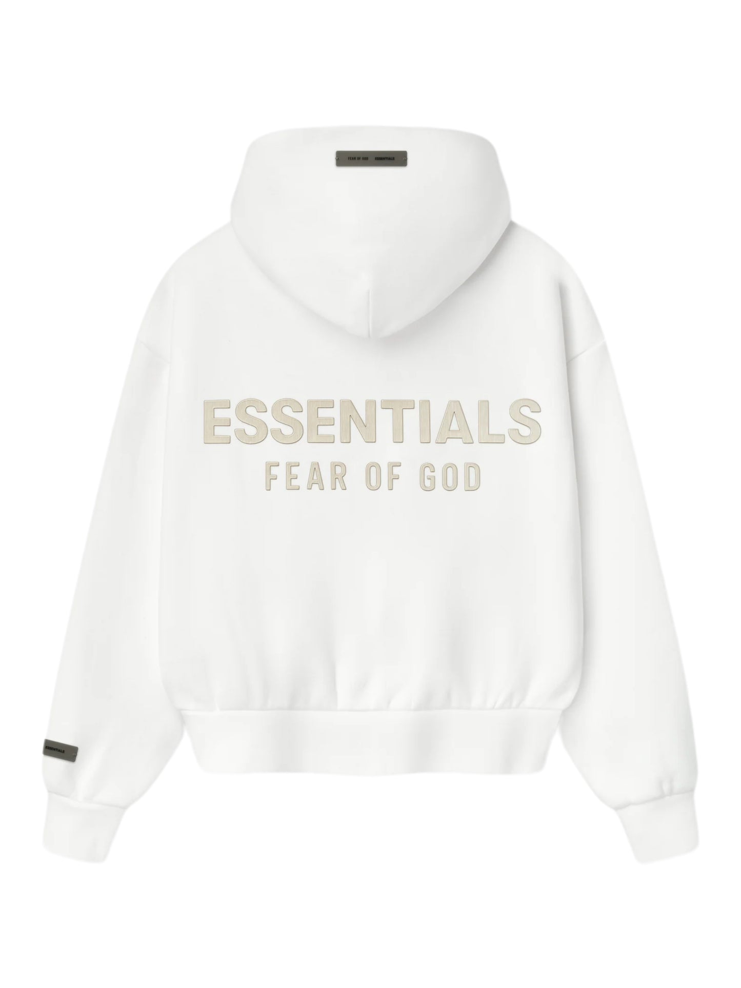 Essentials 25FW Womens Classic Fit Fleece Hoodie Cloud White