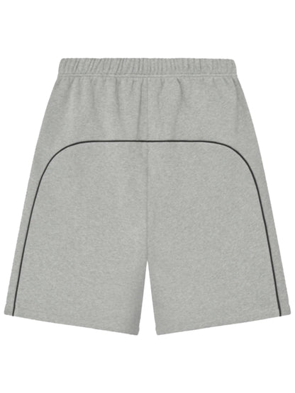 Essentials 25FW Relaxed Basketball Jersey Shorts With Piping  Concrete Heather Black