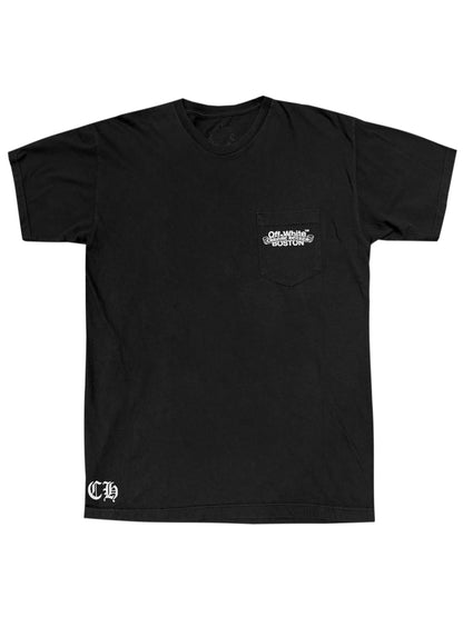 Chrome Hearts x Off-White Boston Exclusive Scroll Logo Back Pocket Tee Black L C119058446-Used