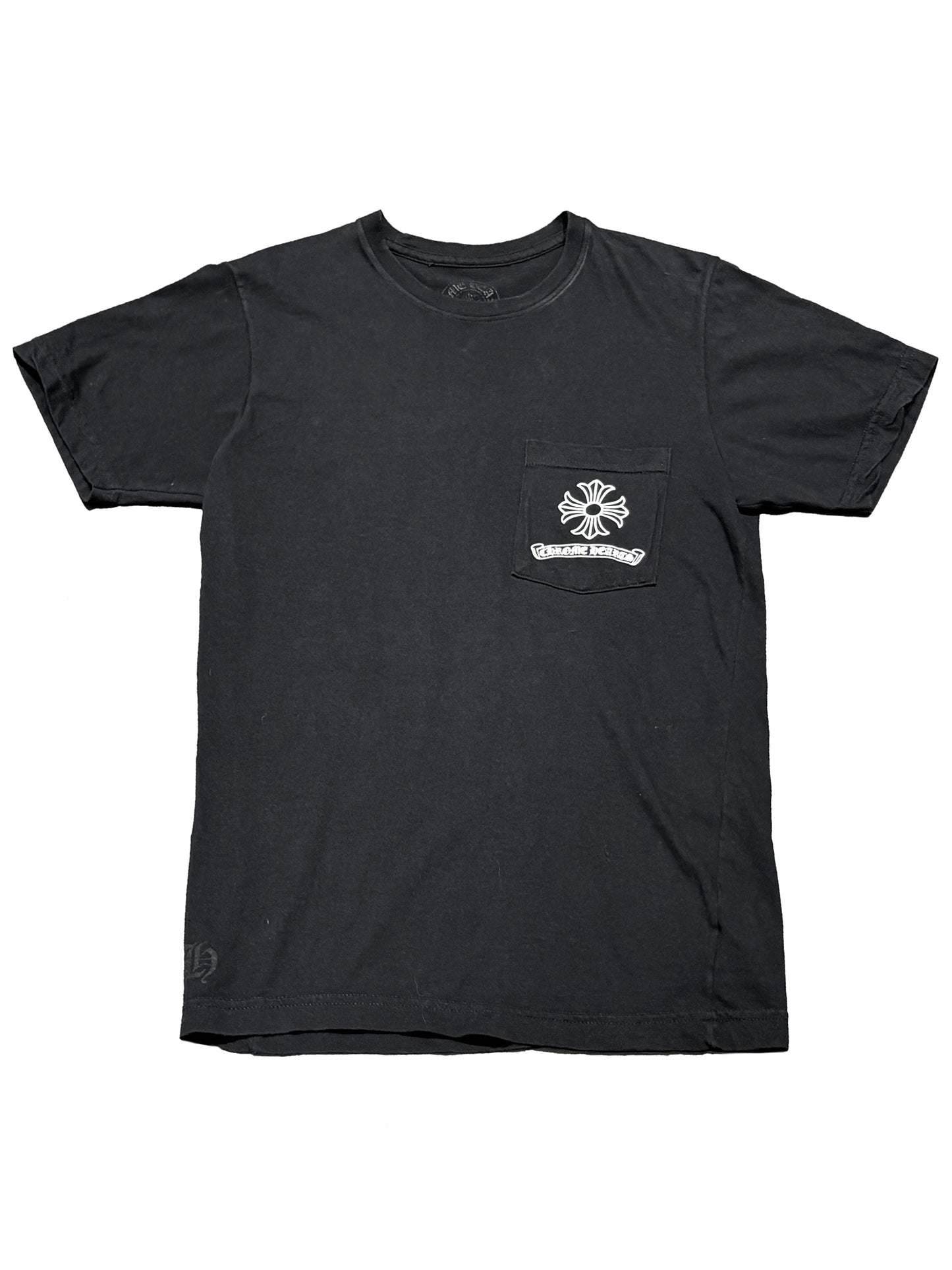 Chrome Hearts USA Script Scroll Balck Vine Dagger Logo Back Tee Black S C119141344-Used
