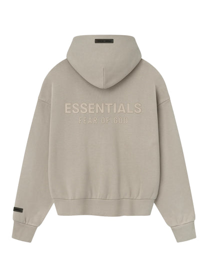 Essentials 25FW Classic Fit Fleece Zip-Up Hoodie Timber