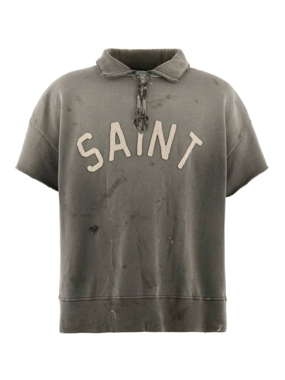 Saint Mxxxxxx SS Half Zip Sweat Black