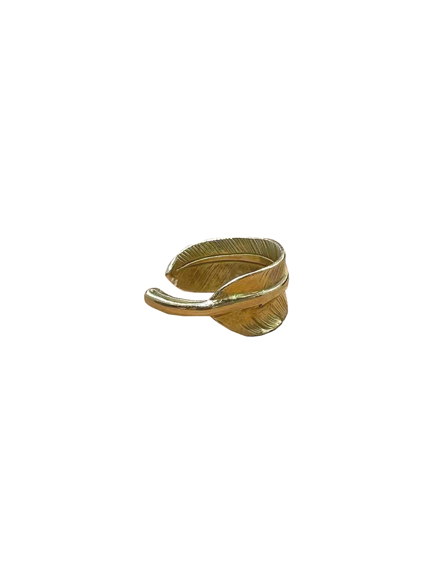 Goros Feather Ring Gold