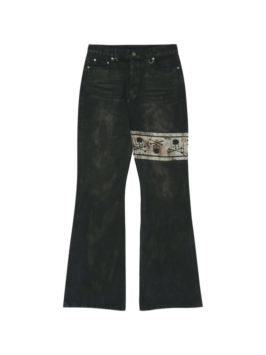 Project G/R x Mastermind Flared Denim Pants Black