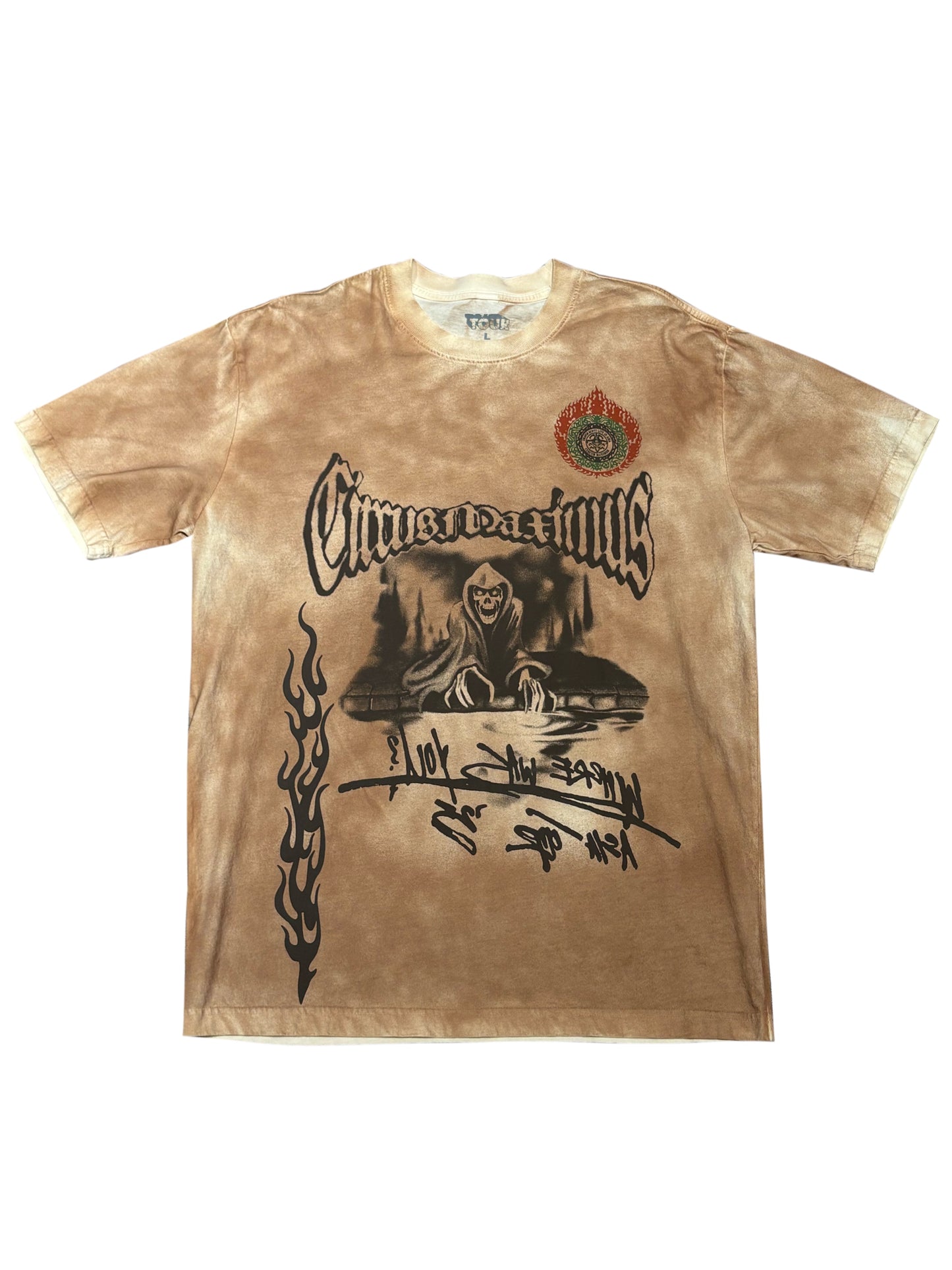Travis Scott Circus Maximus Grim Reaper Tee Brown