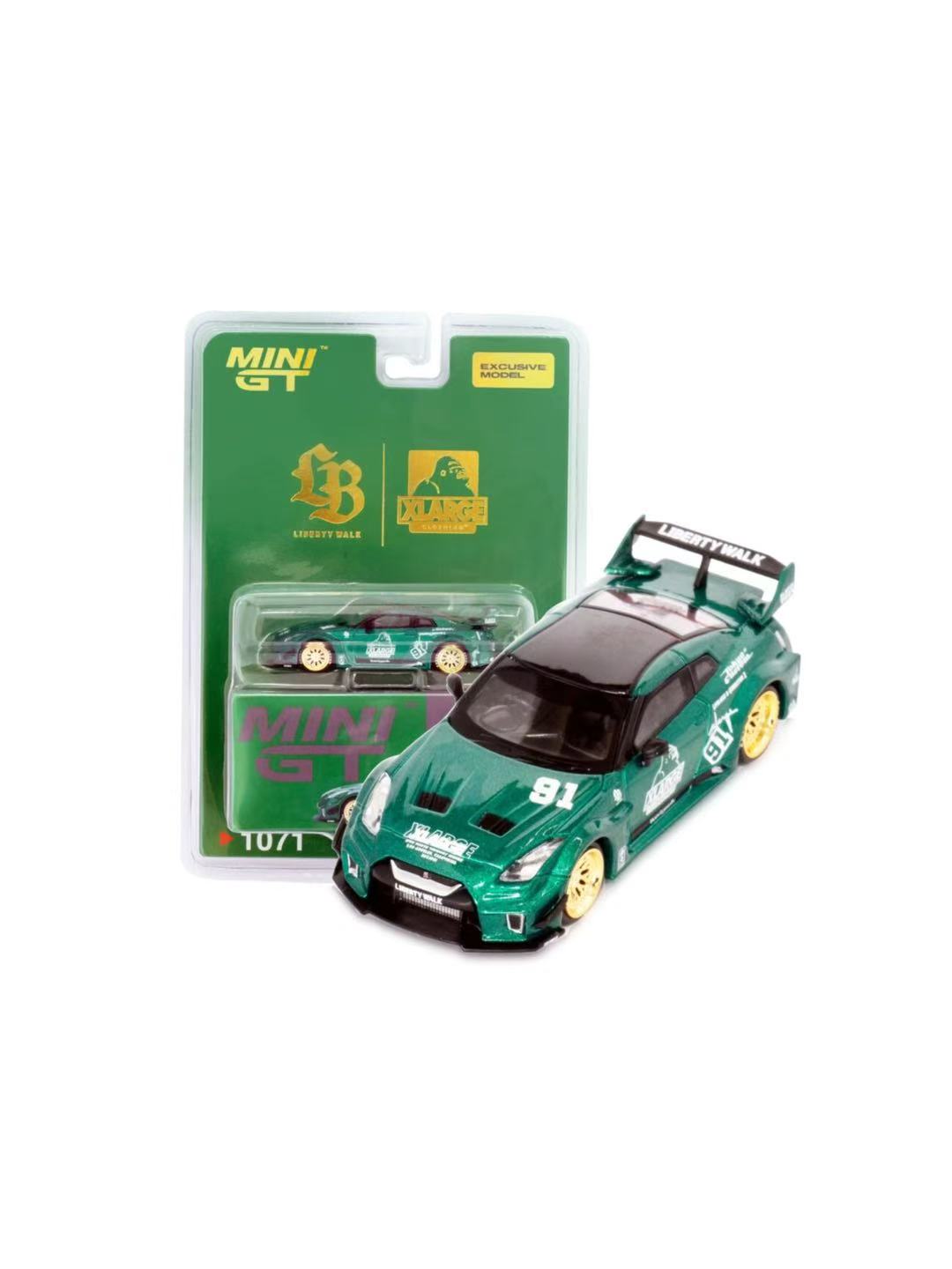 Mini GT 1/64 Liberty Walk x Xlarge GT-R35 Pop-Up Exclusive Special Box