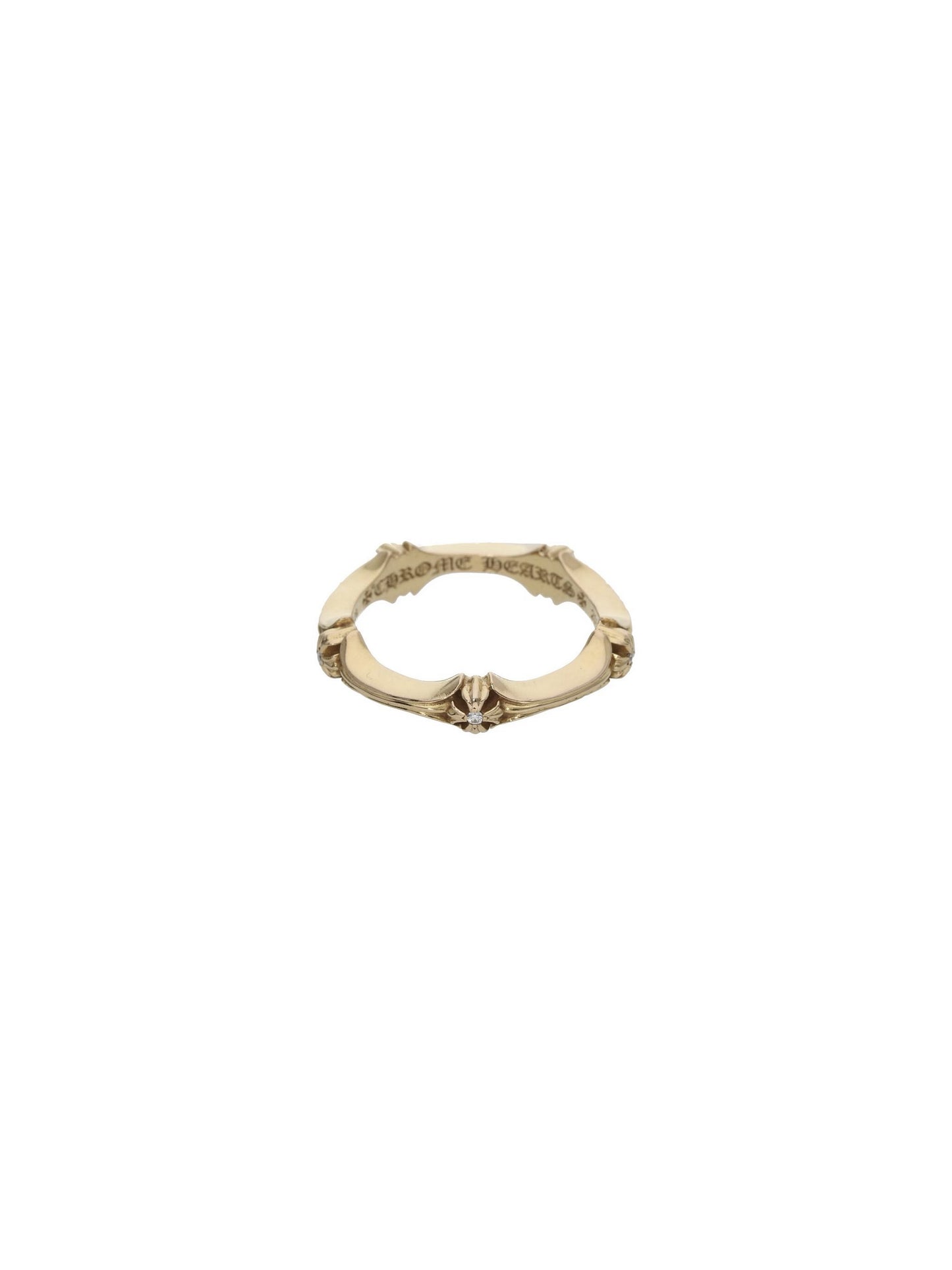 Chrome Hearts  22K Gold PLUS AND BONE RING