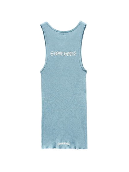 Chrome Hearts Love You Tank Top Baby Blue