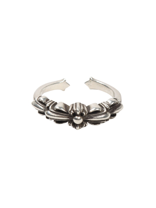 Chrome Hearts Mini Floral Ring Silver