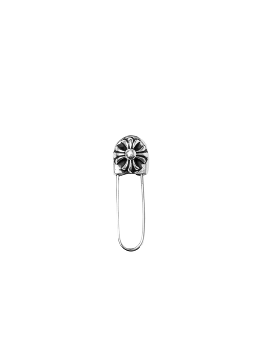 Chrome Hearts Safety Pin Earring Silver