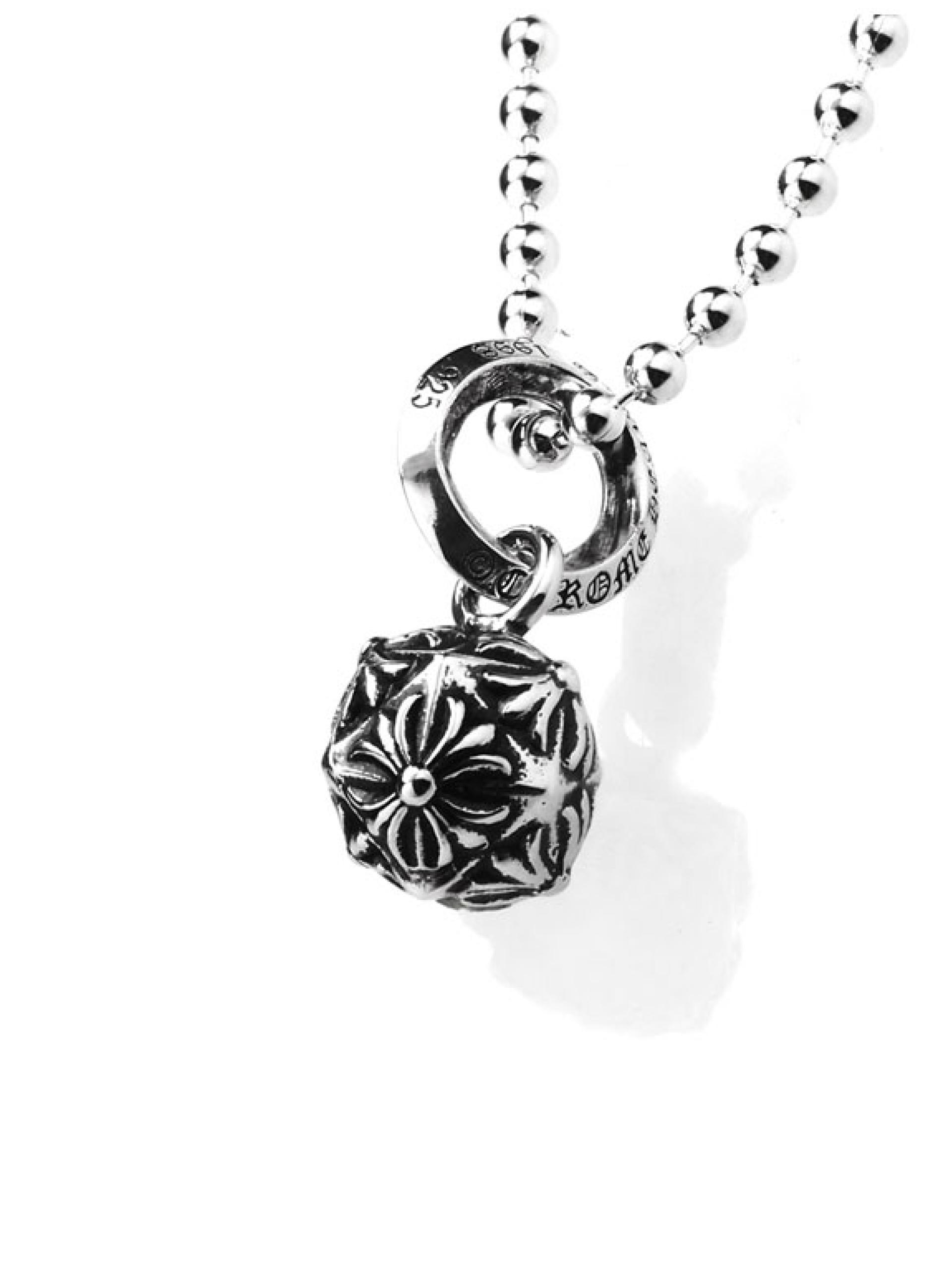 M*6様 CHROME HEARTS Pyramid Plus Ball Cha Chrome Hearts Pyramid Ball Silver Pendant – THEPARKS