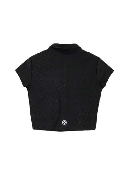 Chrome Hearts Horseshoe Logo Tennis Top Balck