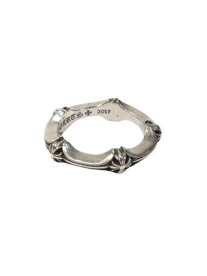 Chrome Hearts Plus and Bone Ring Silver