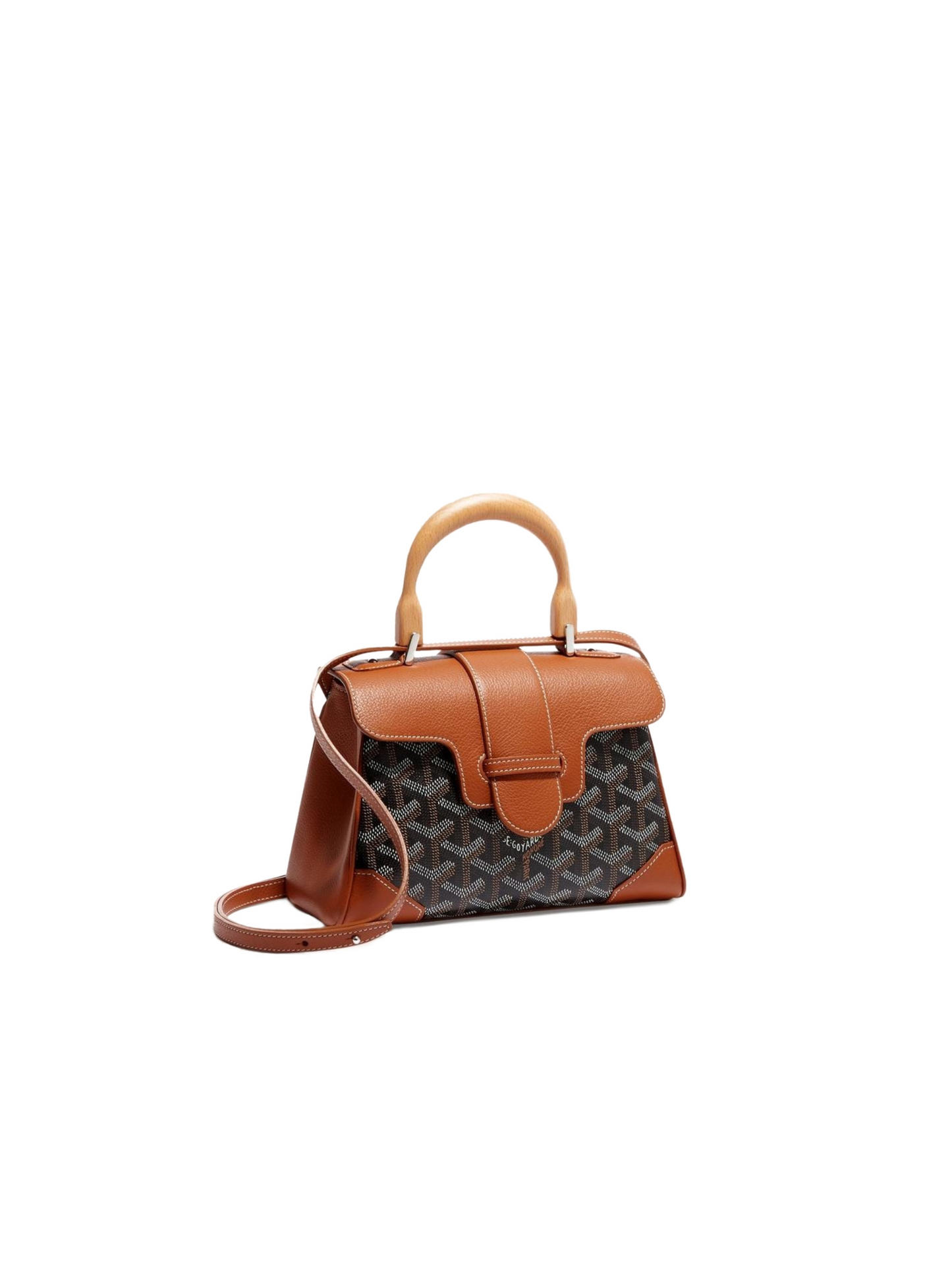 Goyard Mini Saigon Bag Black & Tan