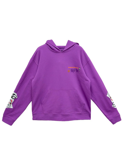 Chrome Hearts Matty Boy Purrelle Graffiti Hoodie Purple