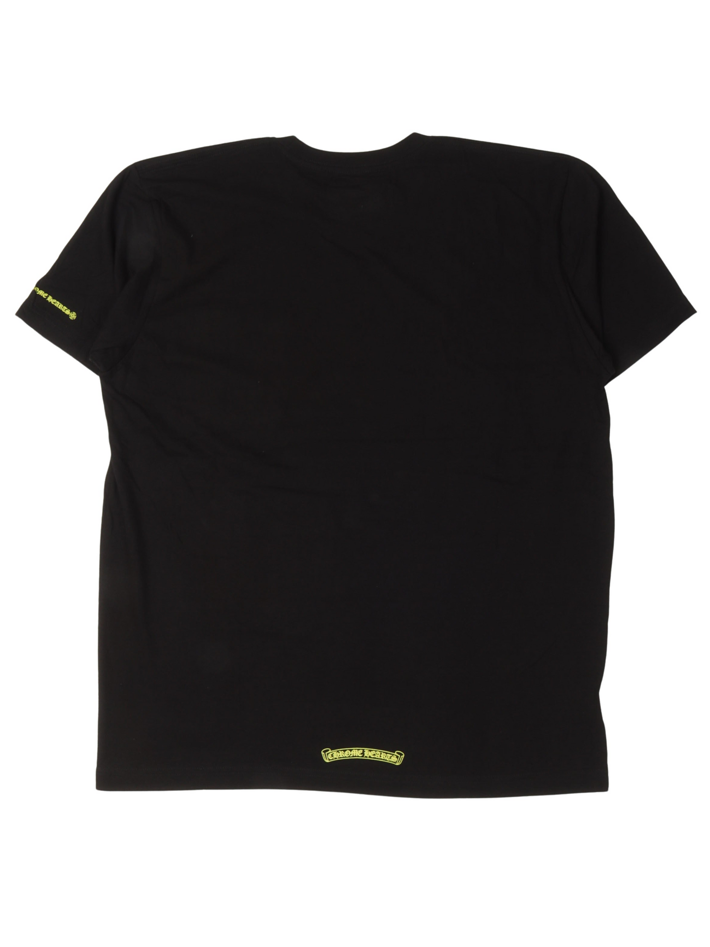 Chrome Hearts Neck Logo Tee Black / Yellow