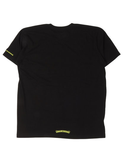 Chrome Hearts Neck Logo Tee Black / Yellow