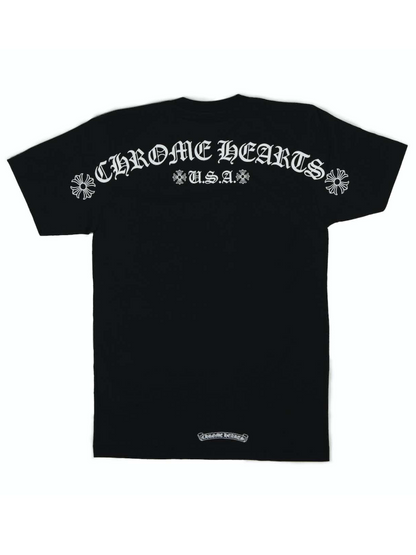 Chrome Hearts Shoulder Logo Pocket Tee USA Edition Black