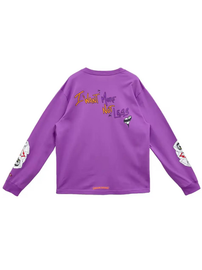 Chrome Hearts Matty Boy PURRELLE Graffiti LS Pocket Tee Purple