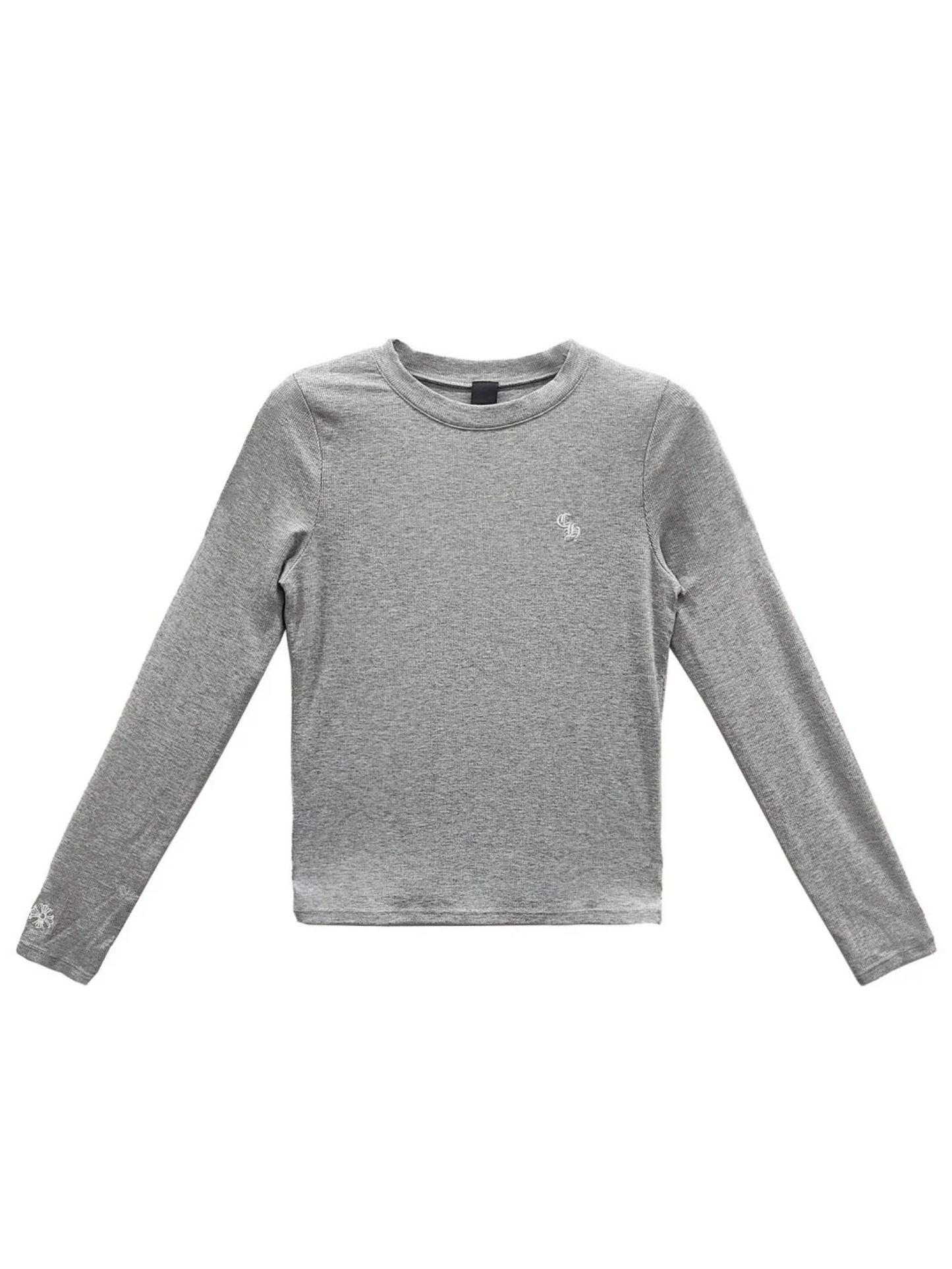 Chrome Hearts Bad Seed CH Embroidered LS Tee Grey