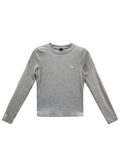 Chrome Hearts Bad Seed CH Embroidered LS Tee Grey