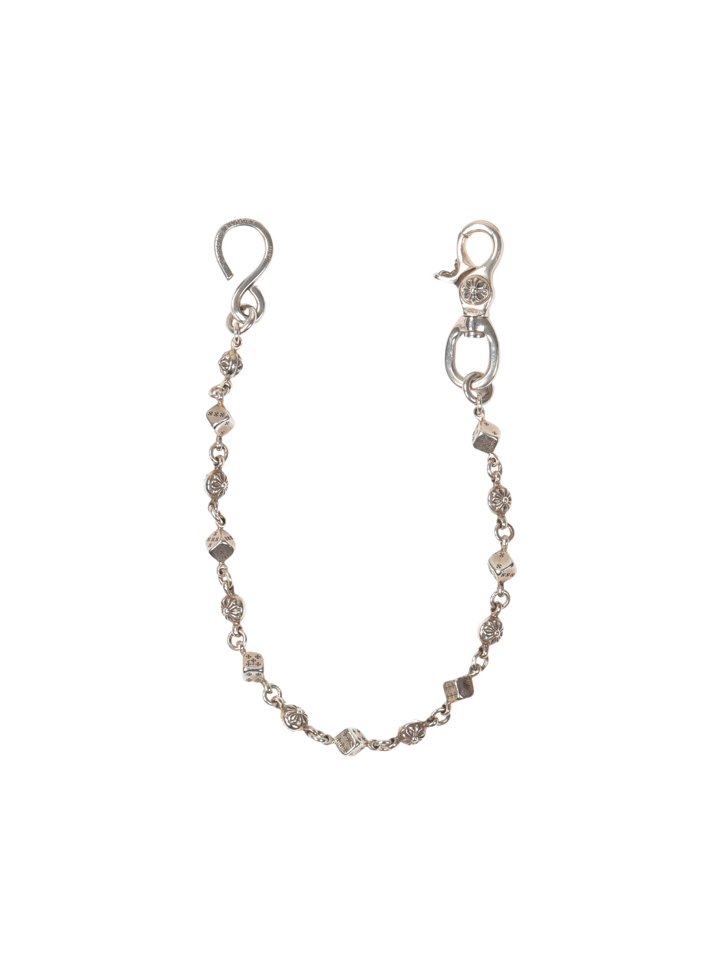 Chrome Hearts Small Dice Wallet Chain Silver