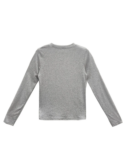 Chrome Hearts Bad Seed CH Embroidered LS Tee Grey