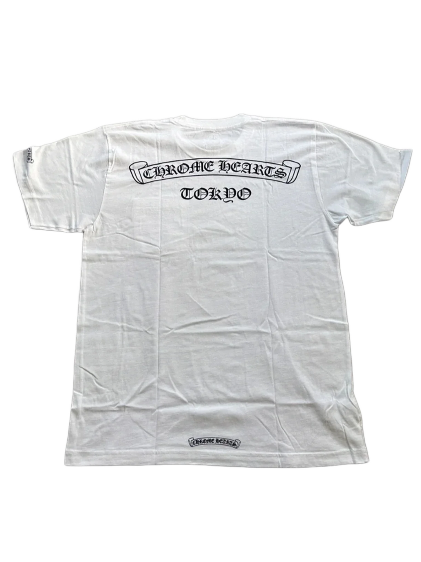 Chrome Hearts Scroll Logo Tokyo Tee White