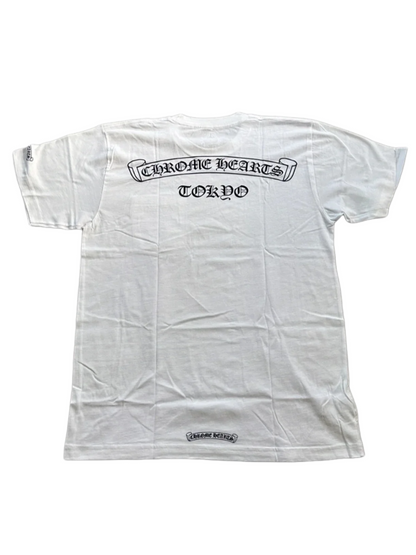 Chrome Hearts Scroll Logo Tokyo Tee White