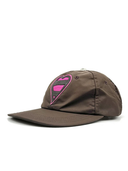 Chrome Hearts Love Silver Button Brown Cap