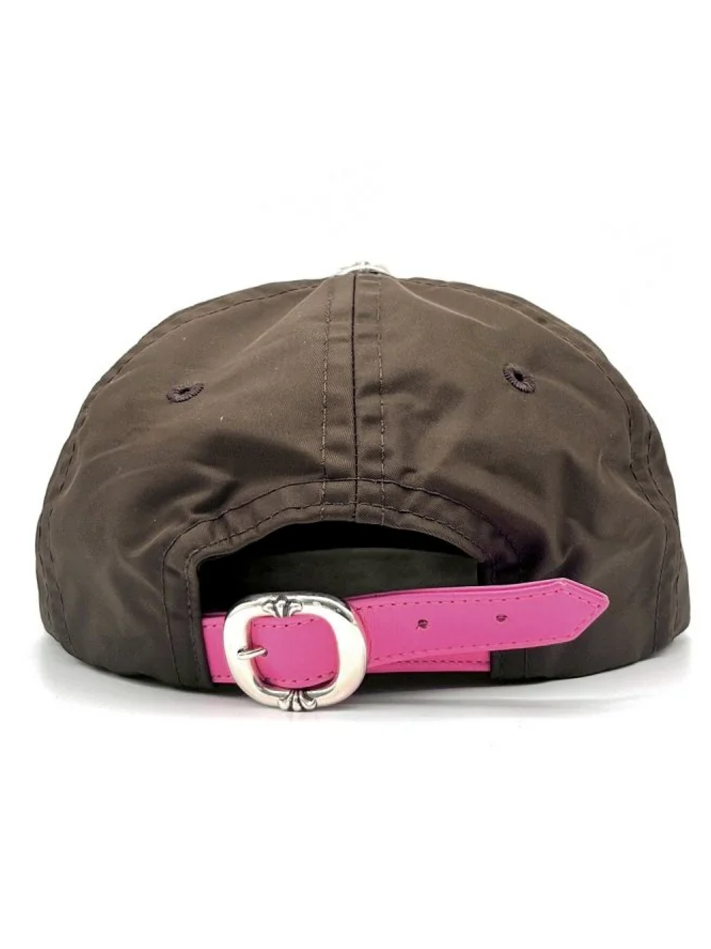 Chrome Hearts Love Silver Button Brown Cap