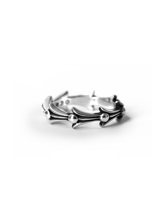 Chrome Hearts Silver Fish Bone Ring